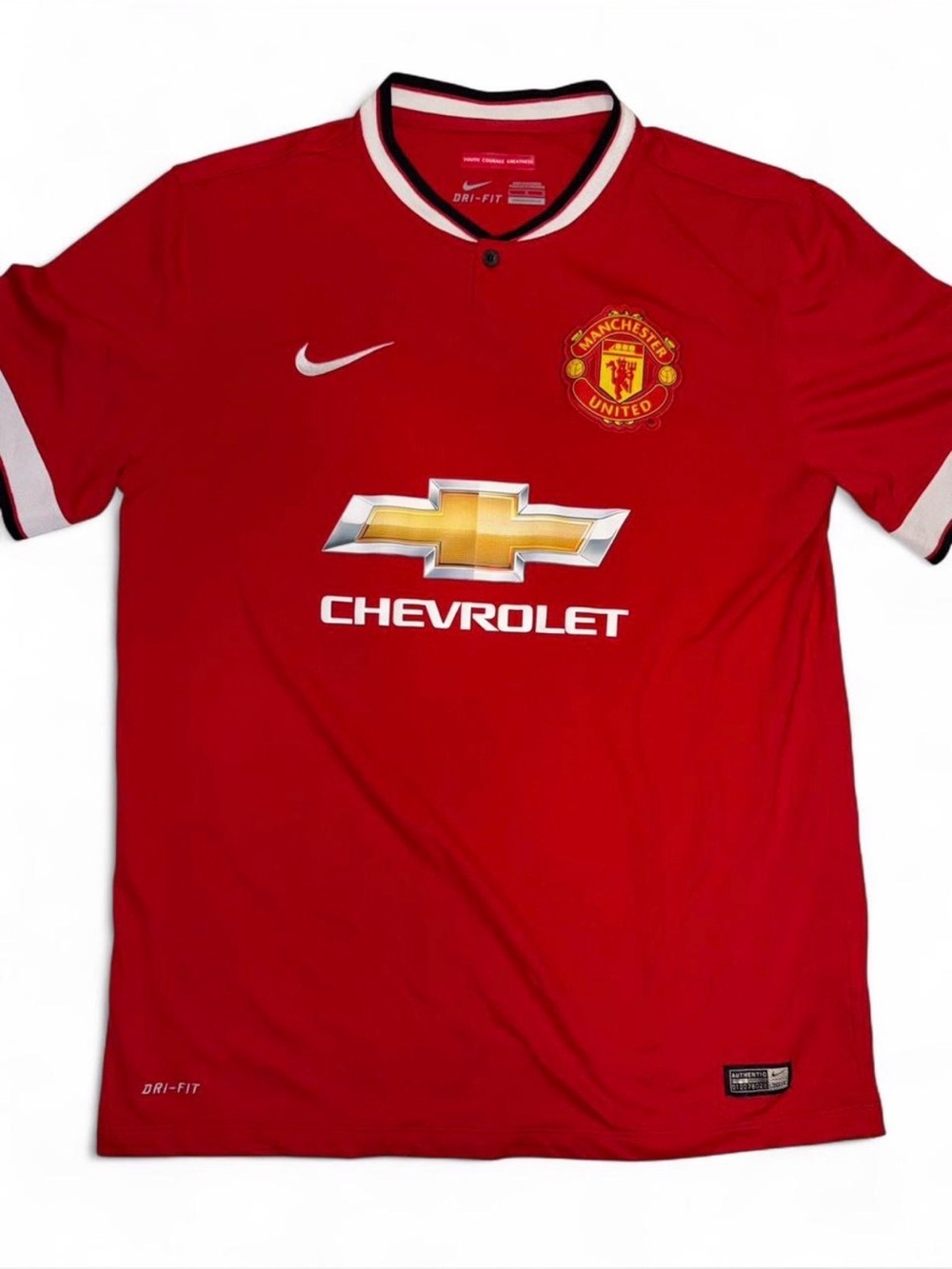 Manchester United Nike Adult Large Red Football Jersey Soccer Home F.C. 2014